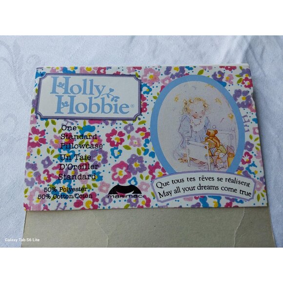 Vintage New in package Holly Hobbie standard pillowcase cotton polyester 1990 - Picture 2 of 7
